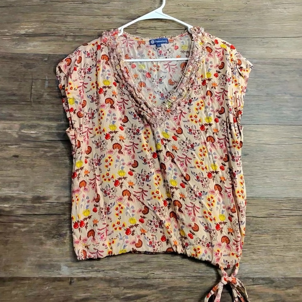 Democracy Multicolor Floral Blouse